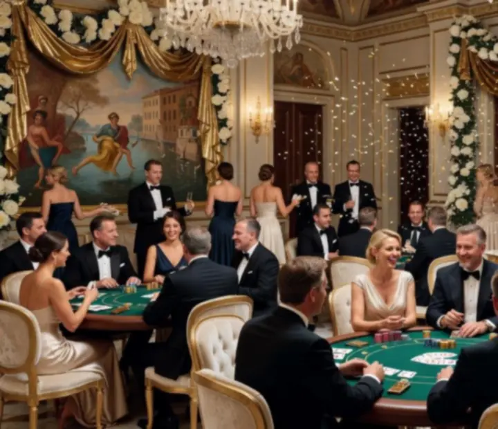 Réception privée chic avec ambiance vénitienne