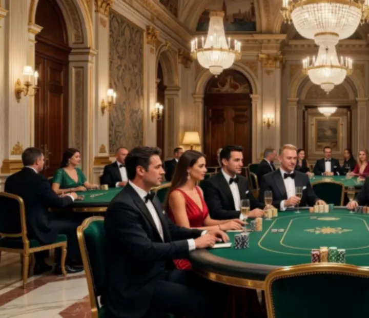 Soirée poker privée dans un décor vénitien élégant